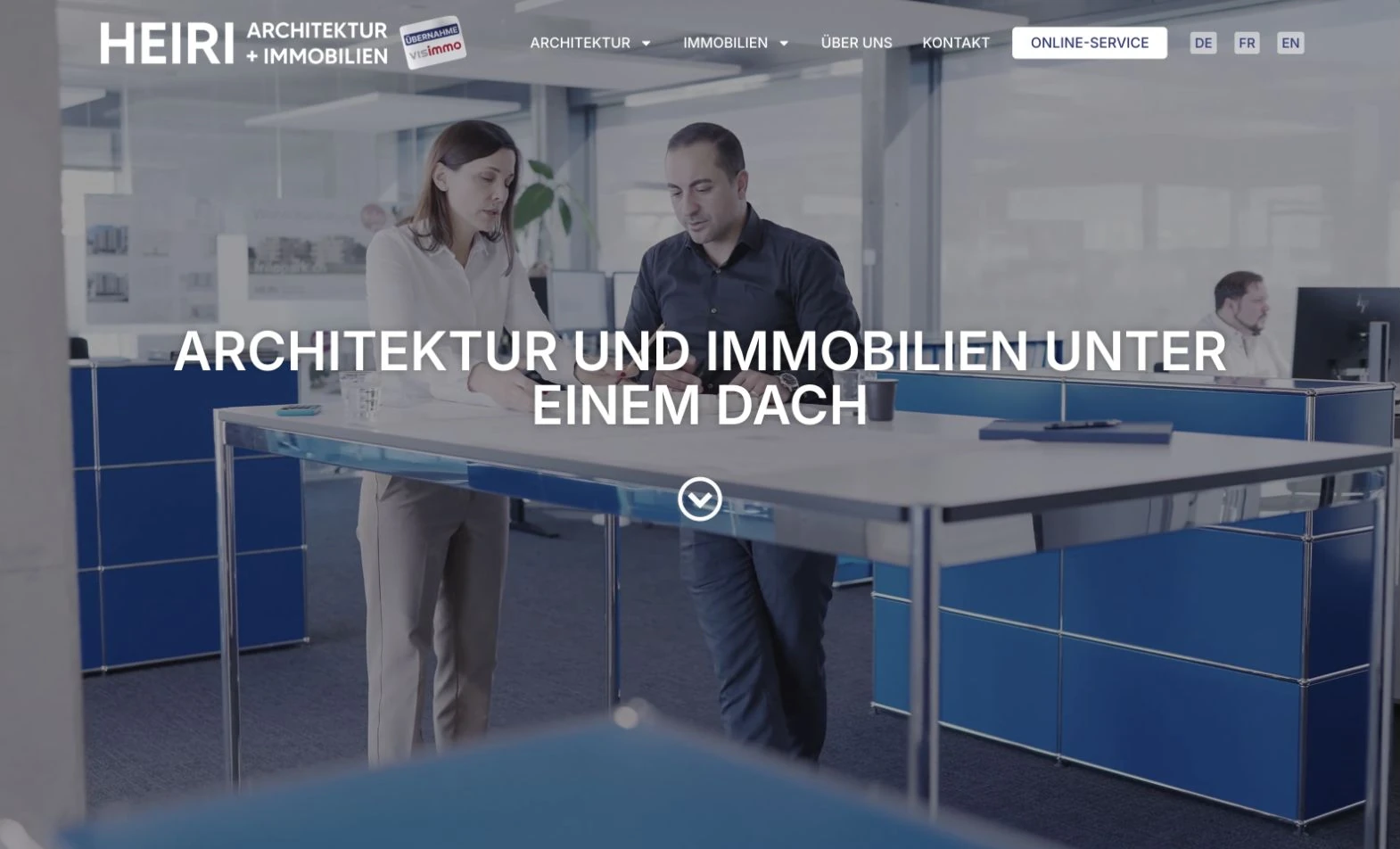 Websiteprojekt für Heiri Architektur und Immobilien